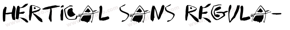 Hertical Sans Regula字体转换